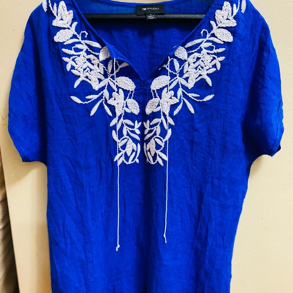 Blue blouse size L - Picture 6 of 8